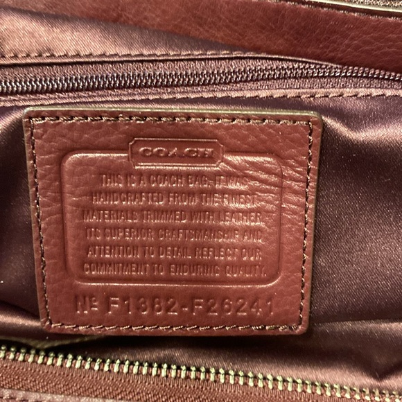 Coach Campbell crossbody satchel in signature metallic fabric F26241. - Picture 7 of 9